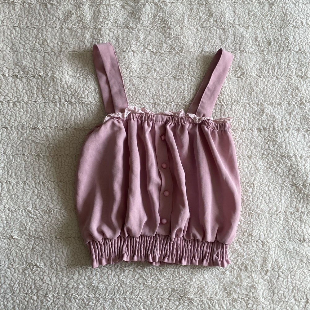 Pink Cottage Core Top